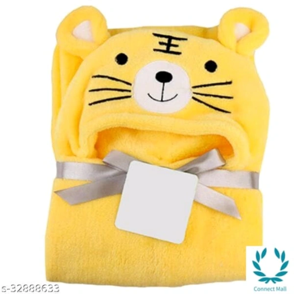 MY NEWBORN baby towel for all season baby blanket baby - Free Size, Yellow, Cotton, Pack of:1